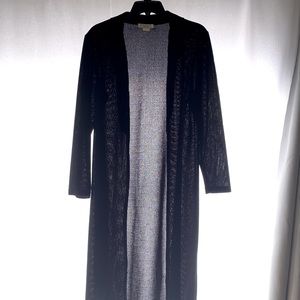 Maria Gabrielle - good condition long sheer black cardigan sweater